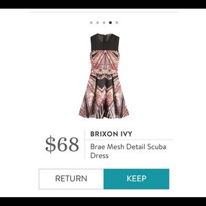 Brixon Ivy Mesh Scuba Dress Stitch Fix